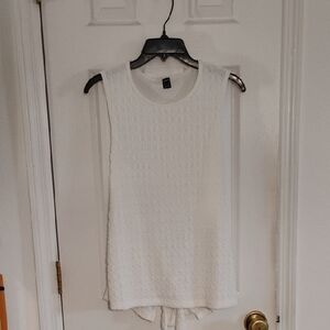 Shein White Sleeveless Top XL